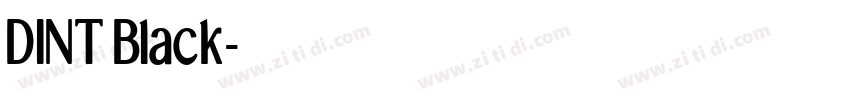 DINT Black字体转换